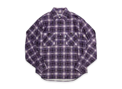 SubCulture Cotton Check Shirt "Purple Check"
