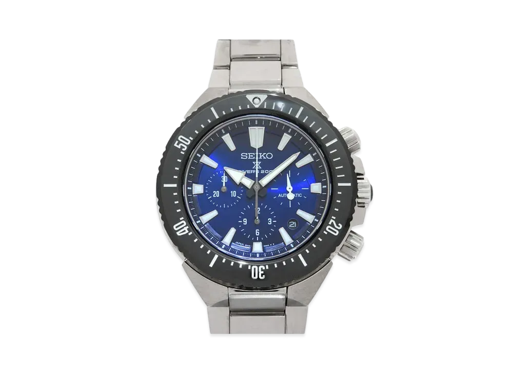 SEIKO Prospex Diver Scuba Transocean Chronograph Rising Wave Collaboration "Navy" SBEC003