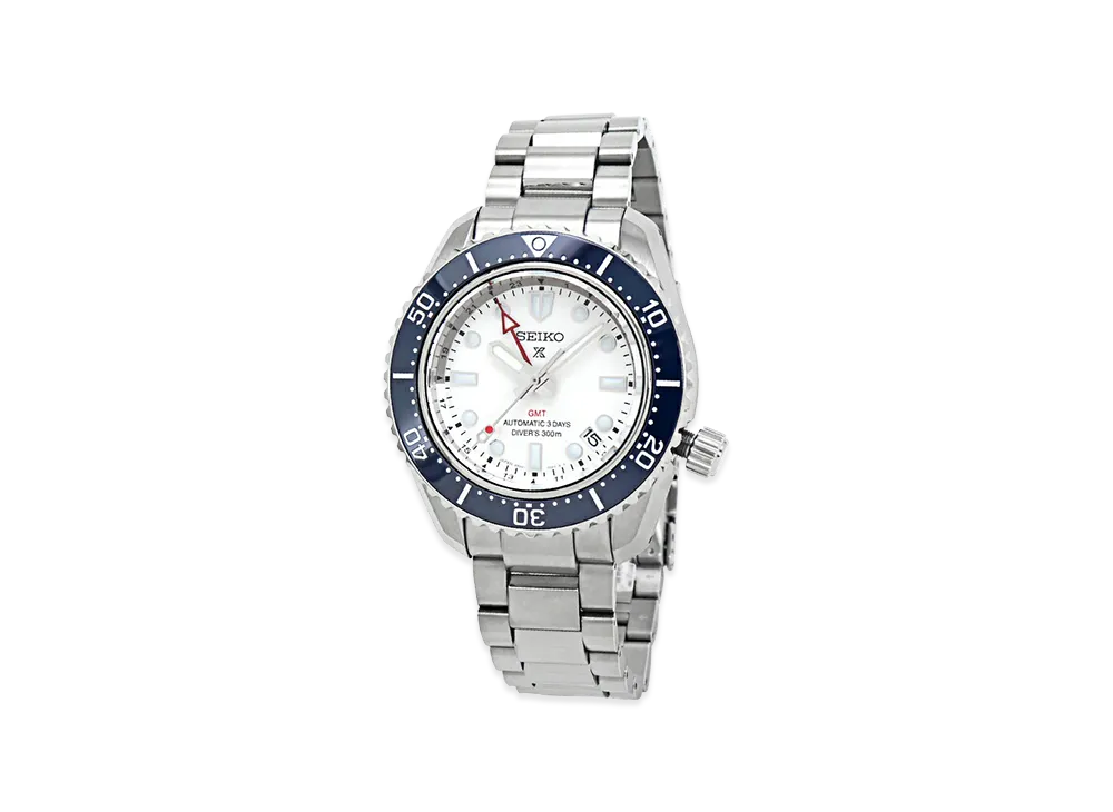 SEIKO Prospex Diver Scuba Divers 1968 Heritage GMT "Silver/White"