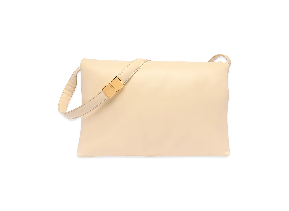 MARNI Women's Ivory Leather Shoulder Bag "White"