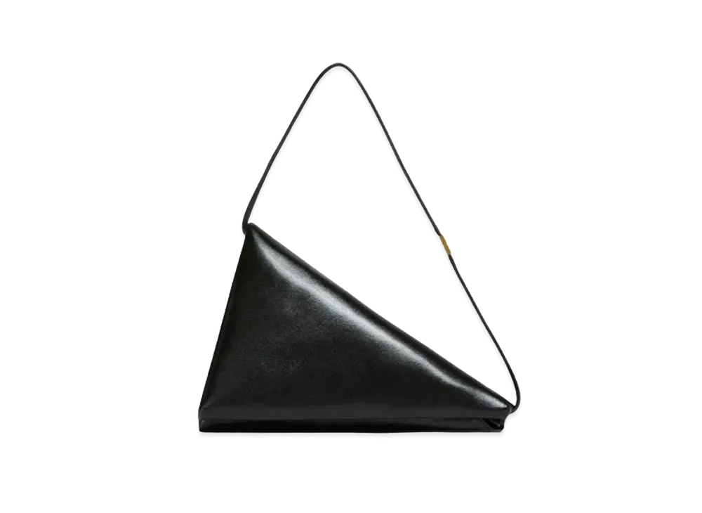 Marni Leather Prisma Triangle Bag "Black"