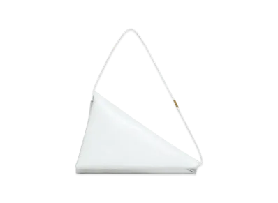 Marni Leather Prisma Triangle Bag "Lilywhite"