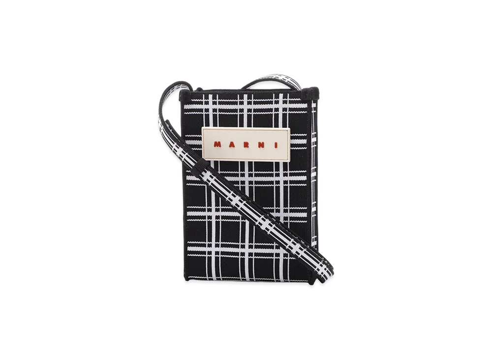 MARNI Mini Shoulder "Black/Lilywhite"