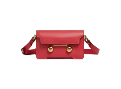 Marni Leather Trunkaroo Mini Shoulder Bag "Tulip"
