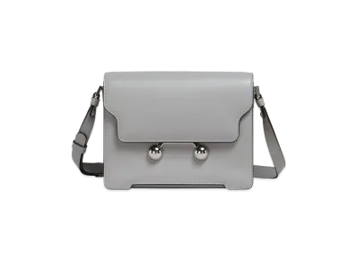 MARNI Trunkaroo Medium Shoulder Bag in Leather "Atmosphere"