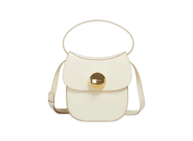 MARNI Butterfly Small Handbag in Leather "Shell"