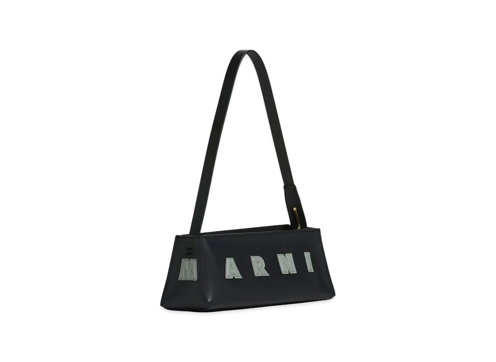 MARNI Museo Baguette Bag in Leather "Black/Step"