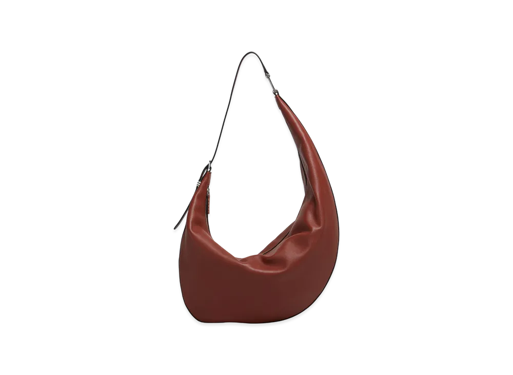 MARNI Dot Medium Hobo Bag in Leather "Wild Cherry"