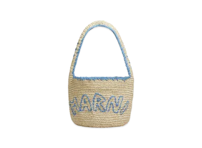 MARNI Nassa Medium Hobo Bag "Natural/Light Blue"