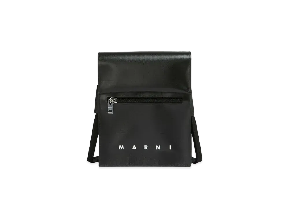 Marni Pouch with Shoelace Strap "Black"