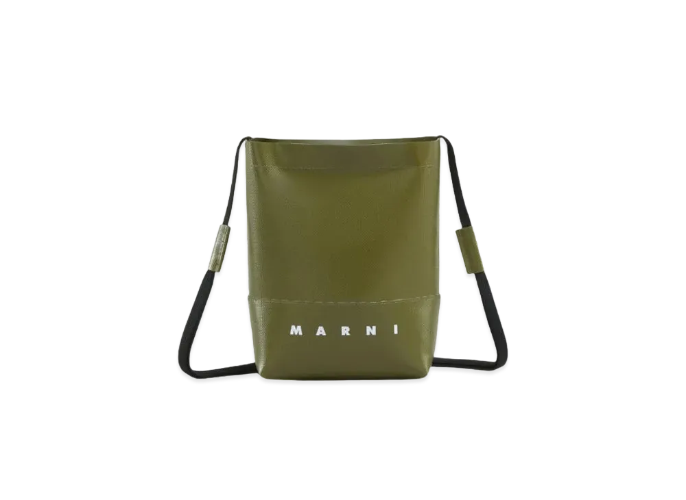Marni Crossbody Bag with Shoelace Strap "Leav Green"