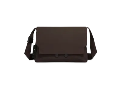 MARNI Nylon Cityscape Crossbody Bag "Coffee"