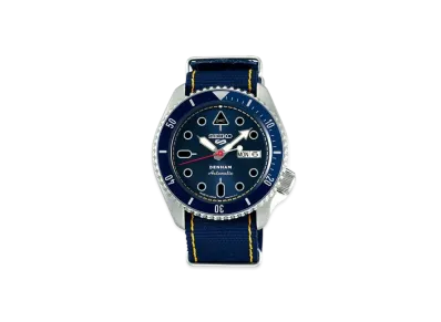 SEIKO 5 Sports SKX Series x DENHAM Collaboration Limited Model World Exclusive 2000 (Japan Exclusive 250) "Denim" SBSA281