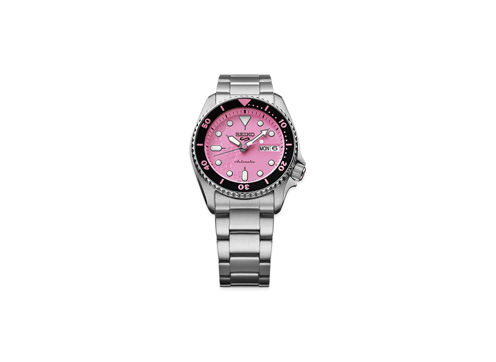 SEIKO x Pink Panther Collaboration Limited Model 5 Sports SKX series "Silver"