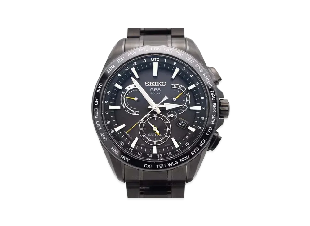 SEIKO Astron GPS Solar Dual Time "Black" SBXB079