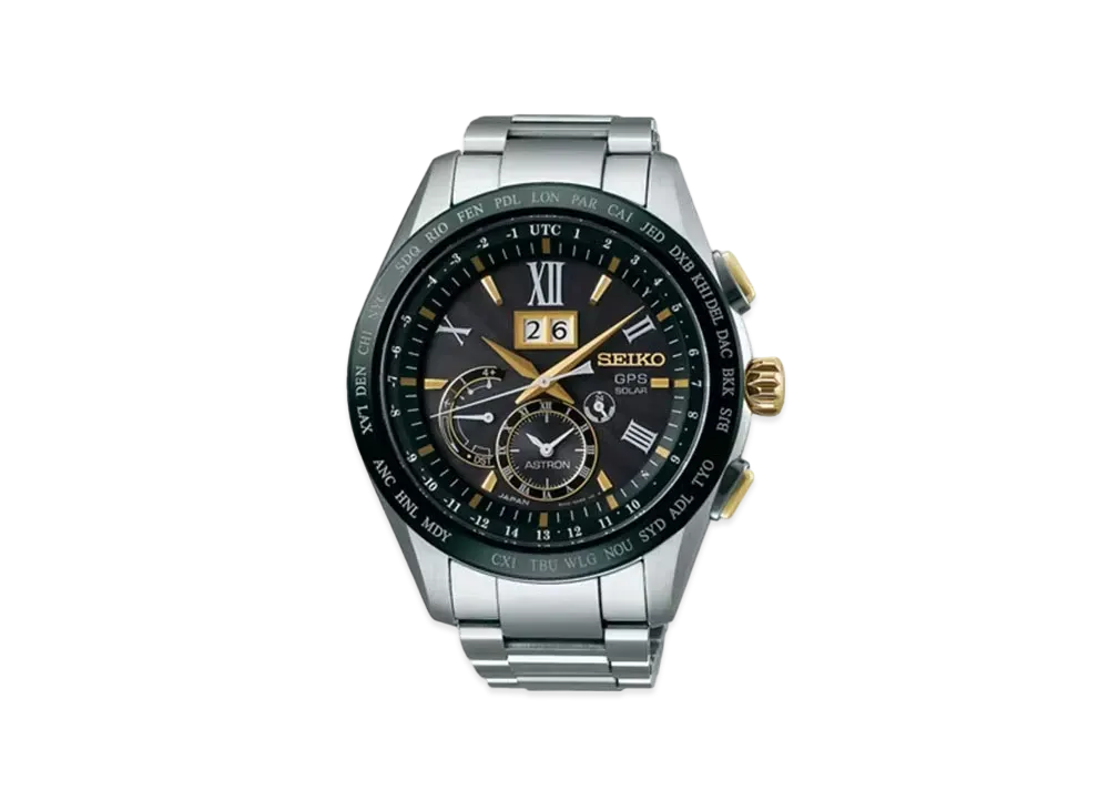SEIKO Astron 8X Series Big Date Regular Model "Black" SBXB139