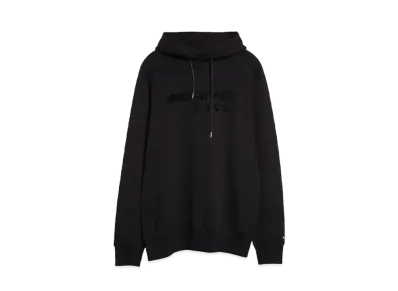 sacai x Mercedes AMG Flocked Logo Cotton Hoodie "Black"