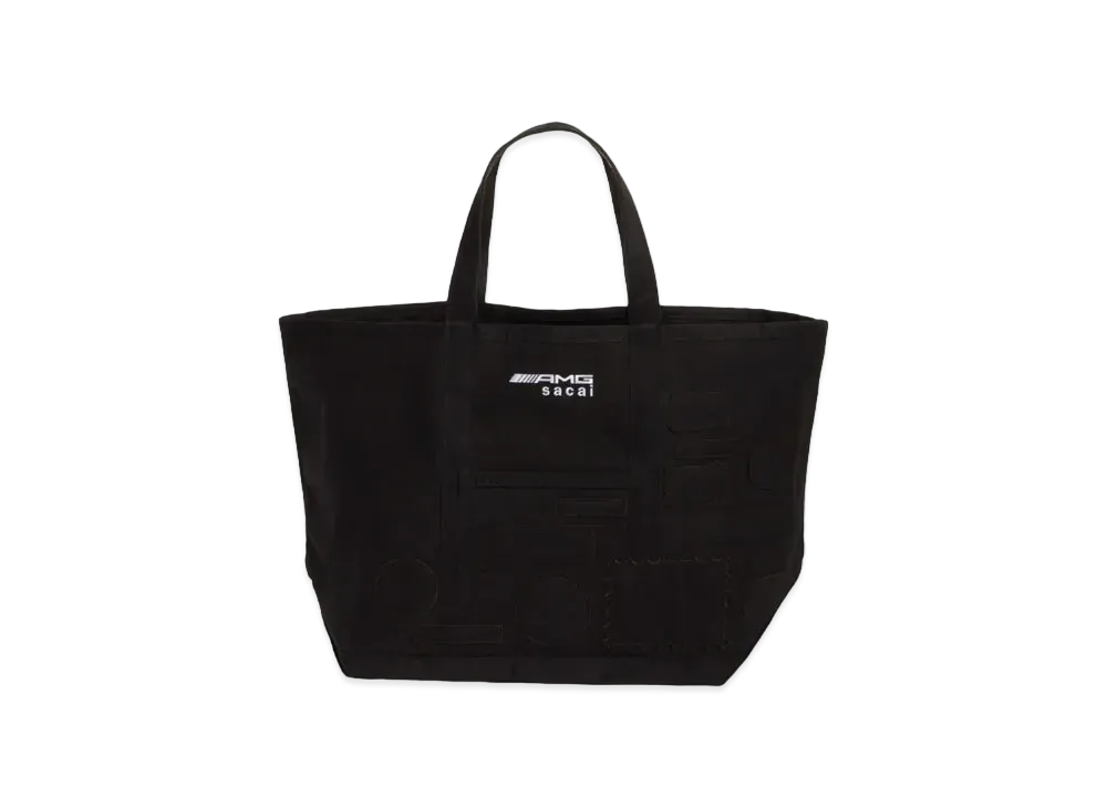 sacai x Mercedes AMG Large Patch Canvas Tote "Black"