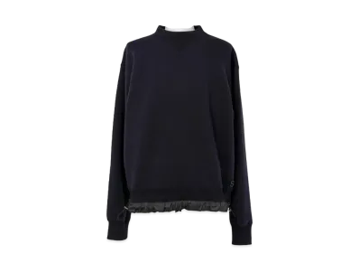 sacai S Sponge Sweat Pullover "Navy"