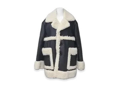 sacai Faux Shearling Blouson "Black"