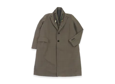 sacai Layered Chester Coat "Brown"