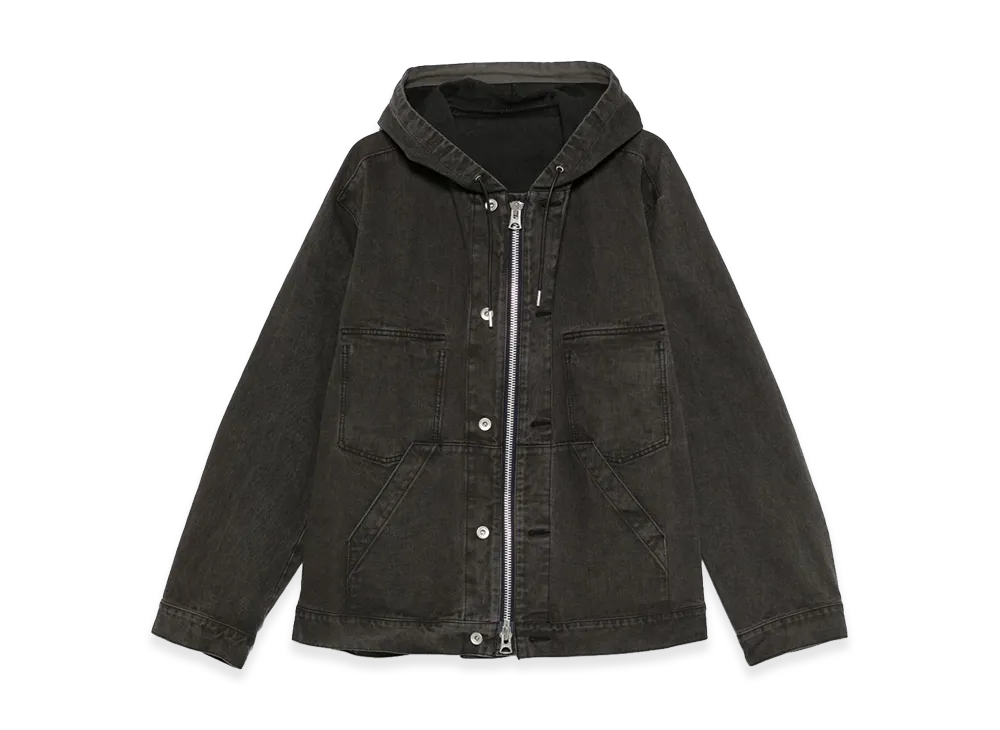 sacai Denim Hoodie "Gray"