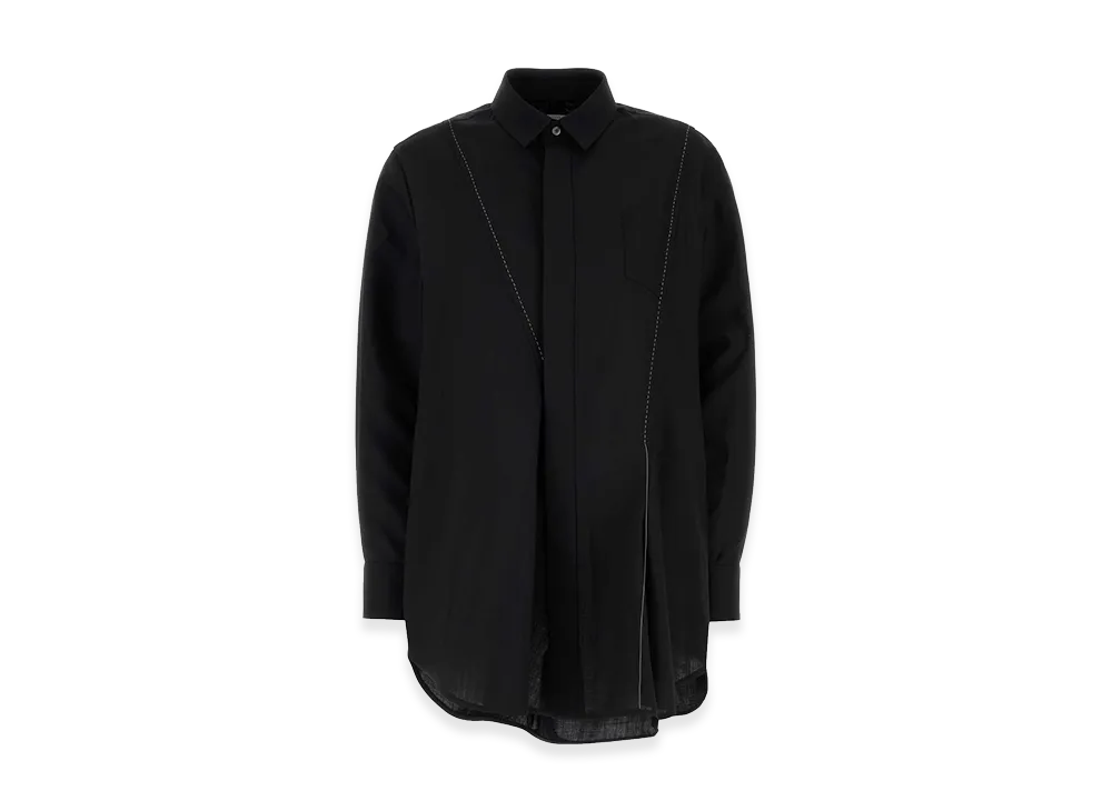 sacai Women's Suiting Shirt "Black"