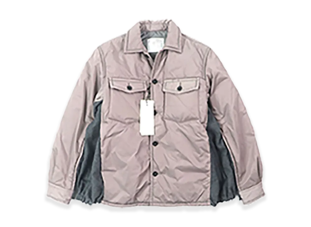 sacai Sports Mix Padded Shirt "Pink"