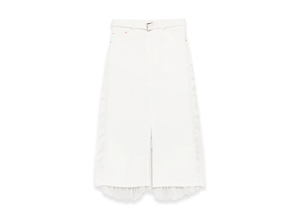 sacai Women's Denim Skirt "White"