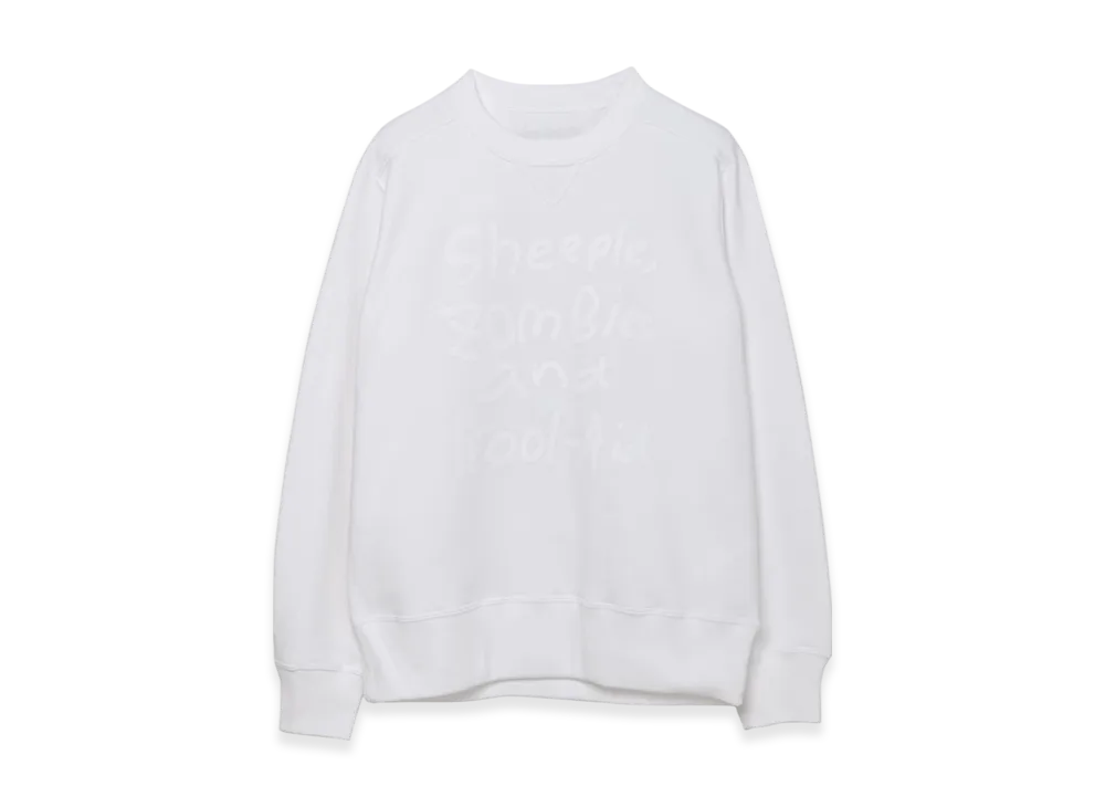 sacai x MADSAKI Flock Print Pullover "White"