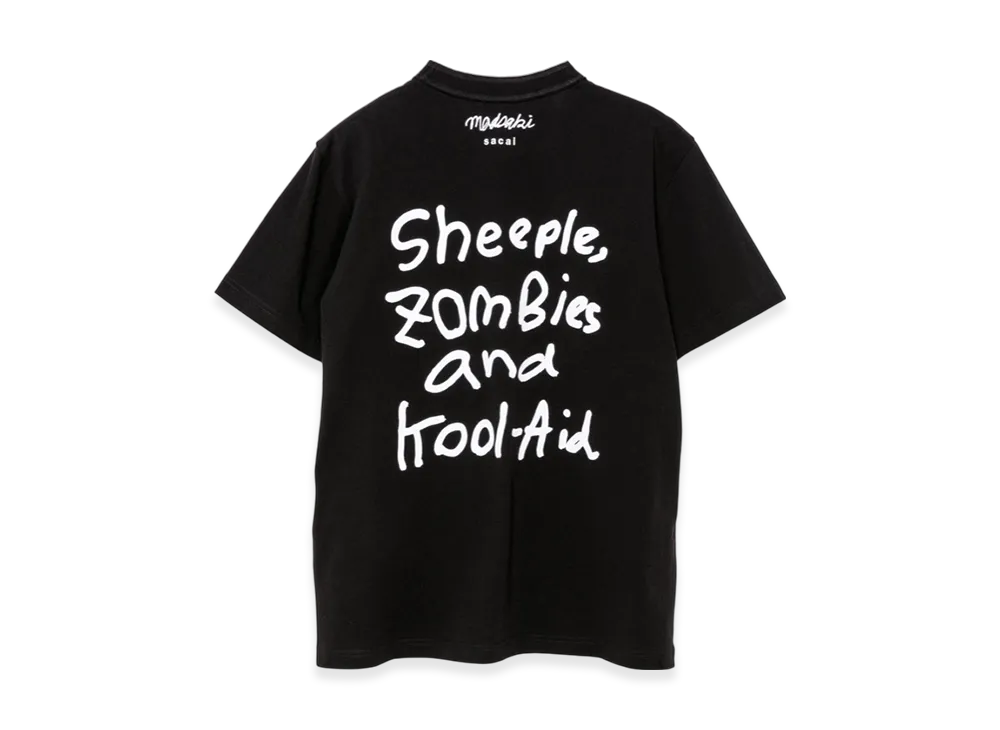 サカイ x マッドサキ プリント Tシャツ "ブラック"