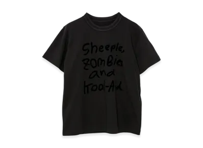 sacai x MADSAKI Flock Print T-Shirt "Black"
