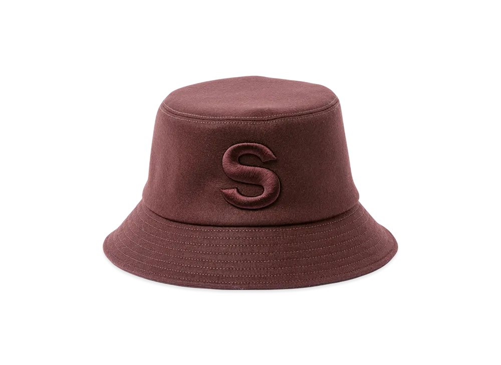 sacai S Hat / Wool Melton "Brown"