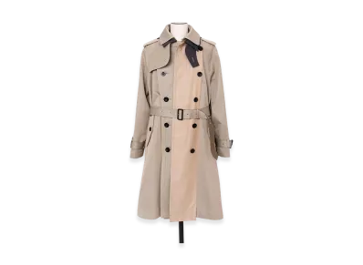 sacai Cotton Gabardine Coat "Light Khaki/Beige"