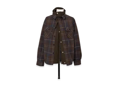 sacai Plaid Shirt "Brown/Blue"