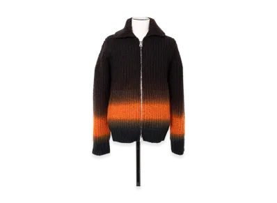 sacai Garment Dye Wool Knit Cardigan "Brown"