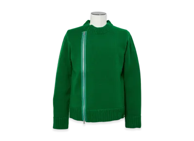 sacai Wool Knit Blouson "Green"