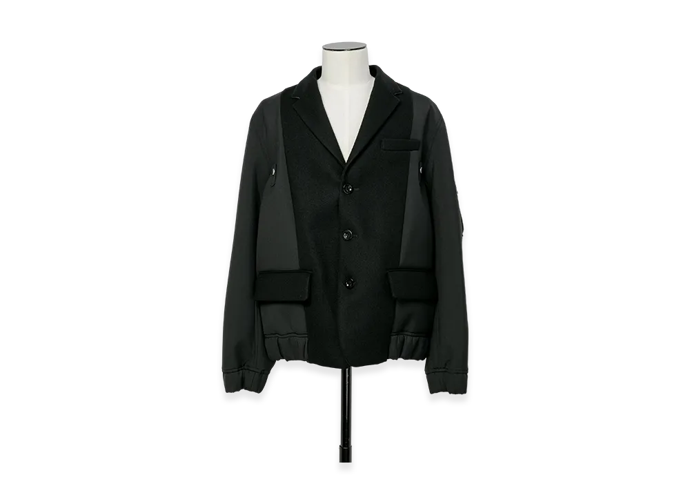 sacai Wool Melton Jacket "Black"