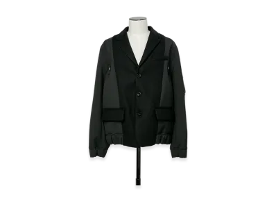 sacai Wool Melton Jacket "Black"