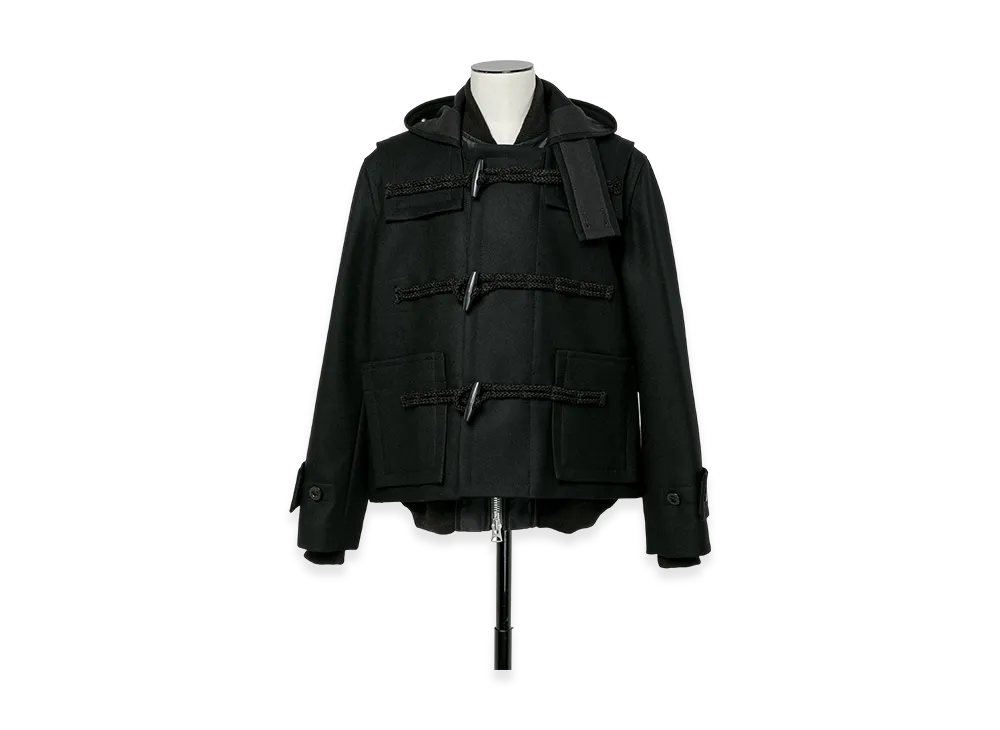 sacai Wool Melton Blouson "Black"