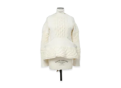 sacai Wool Knit Pullover "Off White"