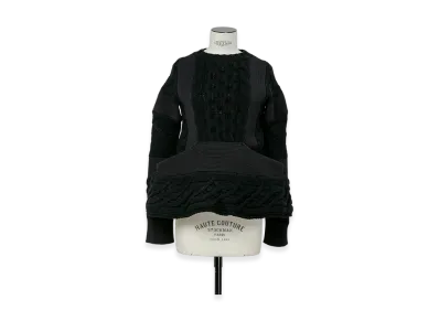sacai Wool Knit Pullover "Black"