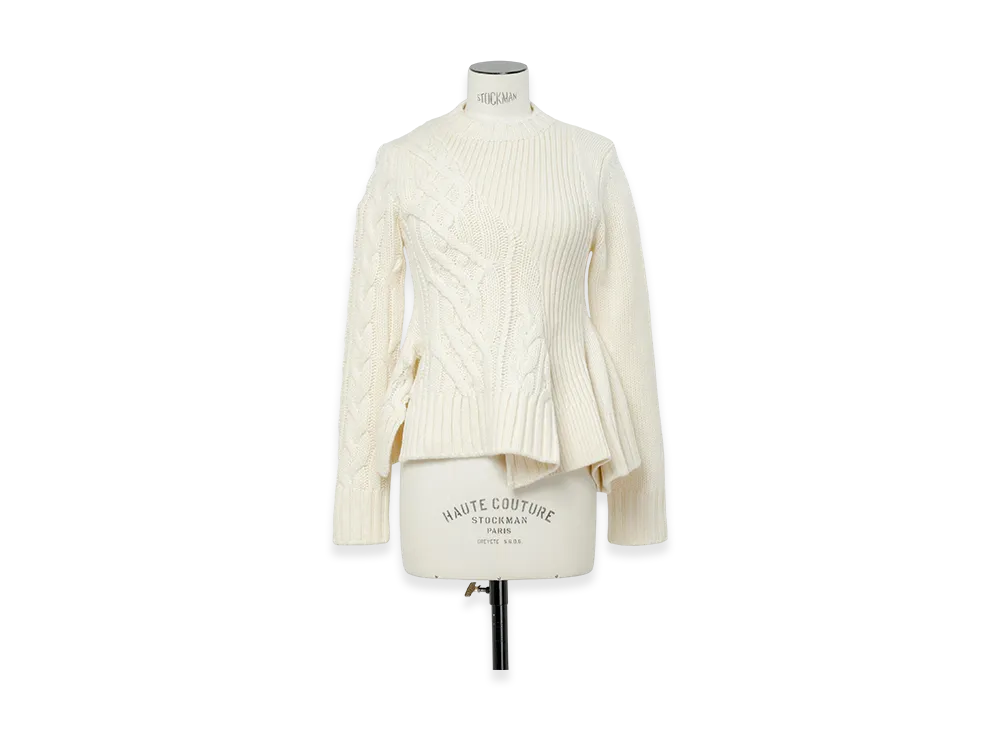 sacai Wool Knit Pullover "Off White"