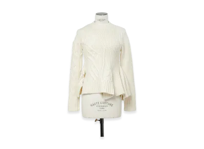 sacai Wool Knit Pullover "Off White"