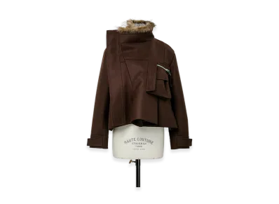 sacai Wool Melton Blouson "Brown"