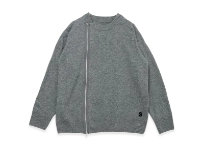 sacai S Wool Knit Blouson "Gray"