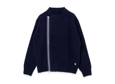 sacai S Wool Knit Blouson "Navy"