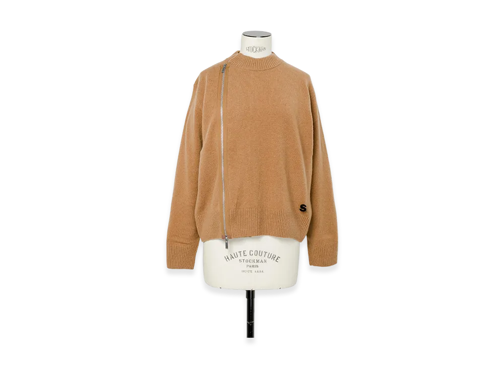 sacai S Wool Knit Blouson "Beige"