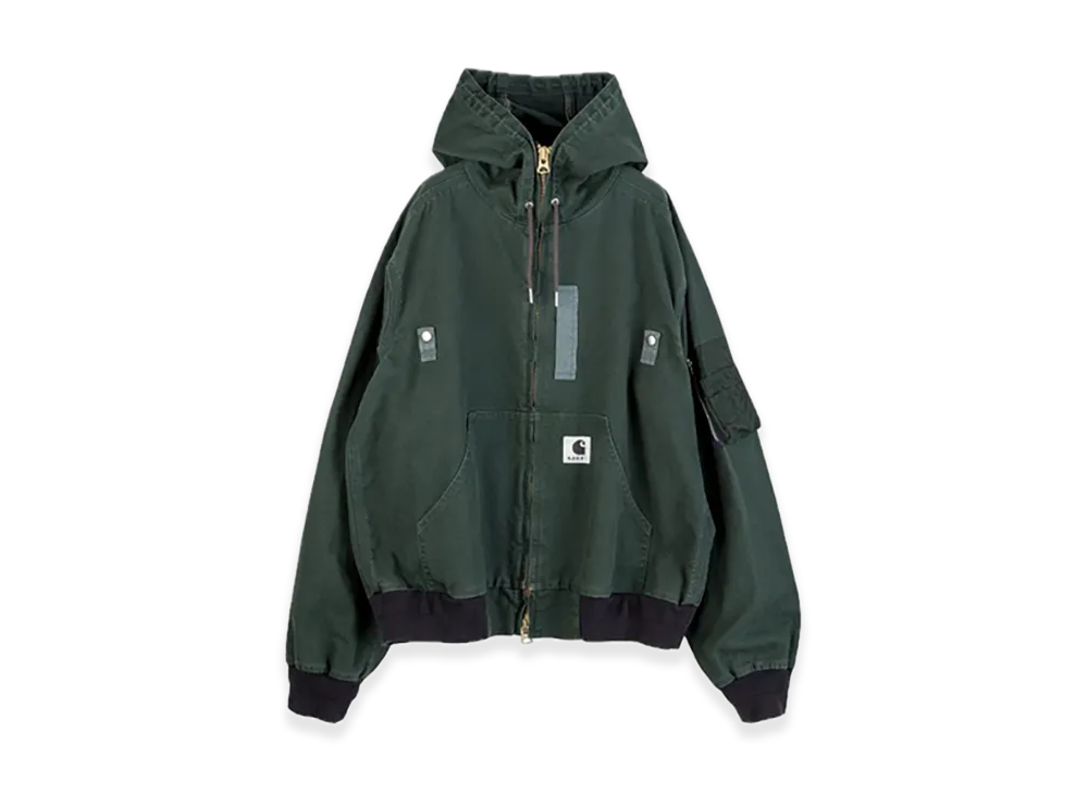 ジャケット・アウター Carhartt Washed Duck Hooded Blouson Men's Carhartt WIP Washed Duck Hooded Blouson Green – Slam Jam®
