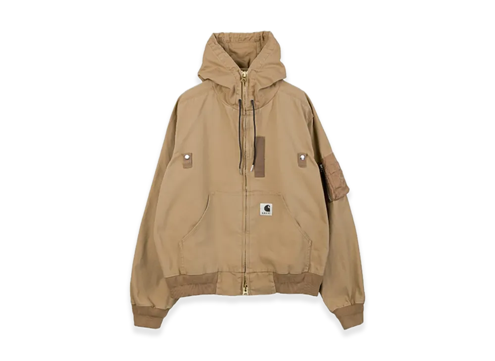 ジャケット・アウター Carhartt WIP Washed Duck Hooded Blouson x Carhartt WIP Washed Duck Hooded Blouson Dark Beige | HAVEN